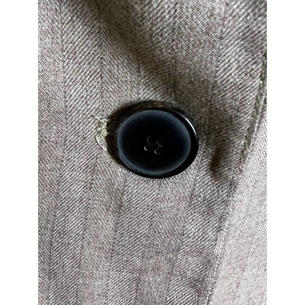 Zara Basic Brown Striped Single Button Blazer Jac… - image 5